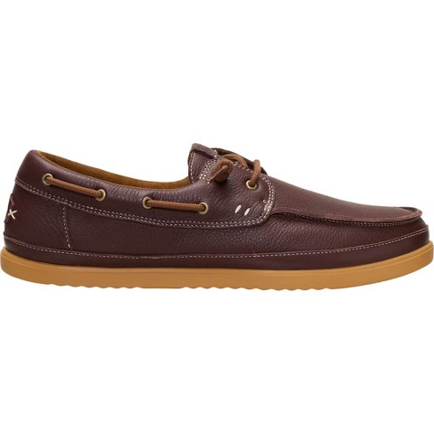 HEYDUDE Men Harbor Lo Craft Leather , Leather Shaved Brown, 11