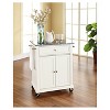 Solid Granite Top Portable Kitchen Cart/Island - Crosley - 3 of 4