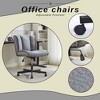 CAVINAS Armless Desk Chairs with Wheels, Swivel Office Chair with Wide Seat, Vanity Chair, Adjustable Swivel Computer Task Chairs, Desk Chair Comfy - 4 of 4