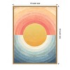 Amanti Art Retro Vibes Abstract Sun by Danhui Nai Canvas Wall Art Print Framed 18 x 24-in. - 4 of 4