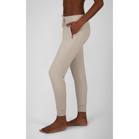 Yogalicious Womens Lux Willow Elastic Free Crossover Waist Flared Leg Pant  - Quiet Shade - Large