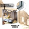 NicBex Glossy Bathroom Mirror for Wall, Metal Framed Corner Mirror, Farmhouse Vanity Mirror, Hangs Horizontally or Vertically - 3 of 4