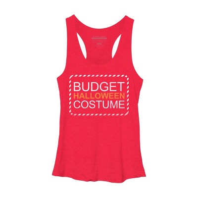 Women's Design By Humans Budget Halloween By rock3tman Racerback Tank Top