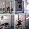 Sevobal Weight Bars Multi-function Power Tower Pull Up Bar Dip Stand for Home and Gym, Full-body Workout Strength Training, Black, 50"*46"*85" - 2 of 4