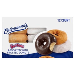 Entenmann's® Soft'ees Family Pack Assorted with Frosted Donuts - 12ct - 1 of 4