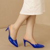 Allegra K Women's Casual Office Pointed Toe Slip-On Stiletto Slide Mules Heels - 2 of 4