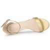 Allegra K Women's Open Toe Ankle Strap Stiletto Heel Ankle Strap Sandals - 4 of 4