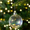 Northlight Christmas Glass Ball Ornaments - 4" (100mm) - Clear Iridescent - 4ct - 2 of 4