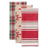 Design Imports  Assorted Christmas Dishtowel Set 3 Piece, 18X28", Scandinavian Snowflakes - 2 of 4