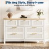 GustoWave 7 Drawer Dresser with Textured Fronts, TV Stand for TVs Up to 65" ,for Wide Storage Chest for Bedroom, Living Room, Entryway - 3 of 4