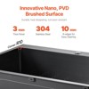 VEVOR 25 inch Kitchen Sink Workstation, 304 Stainless Steel Top Mount Sinks, Drop-In Single Bowl Farmhouse Basin with Accessories,  (Black) - 4 of 4