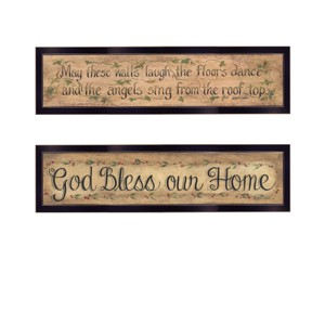 Gulches (Blessed Home) 2-Piece Vignette by Gail Eads, Black Frame - 1 of 4
