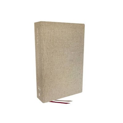 Nkjv, Interleaved Bible, Journal Edition, Hardcover, Tan, Red Letter, Comfort Print - by  Thomas Nelson