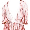 HAPPY BAY Women's Summer Plus Size Boho Swimsuit Cover ups Tops for Women X-Large-XX-Large White Tie Dye Design - 3 of 3