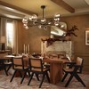Rennnsan Tessora 40" W 15 -Light Color Glass Dimmable Mid-Century Sputnik Chandelier in Black & Brass - 2 of 4
