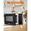Commercial Chef 1.3 Cu. Ft. Countertop Microwave Oven, Touch Controls with Digital Display, 1000W, 12.4 Turntable, Push Button Door - 4 of 4