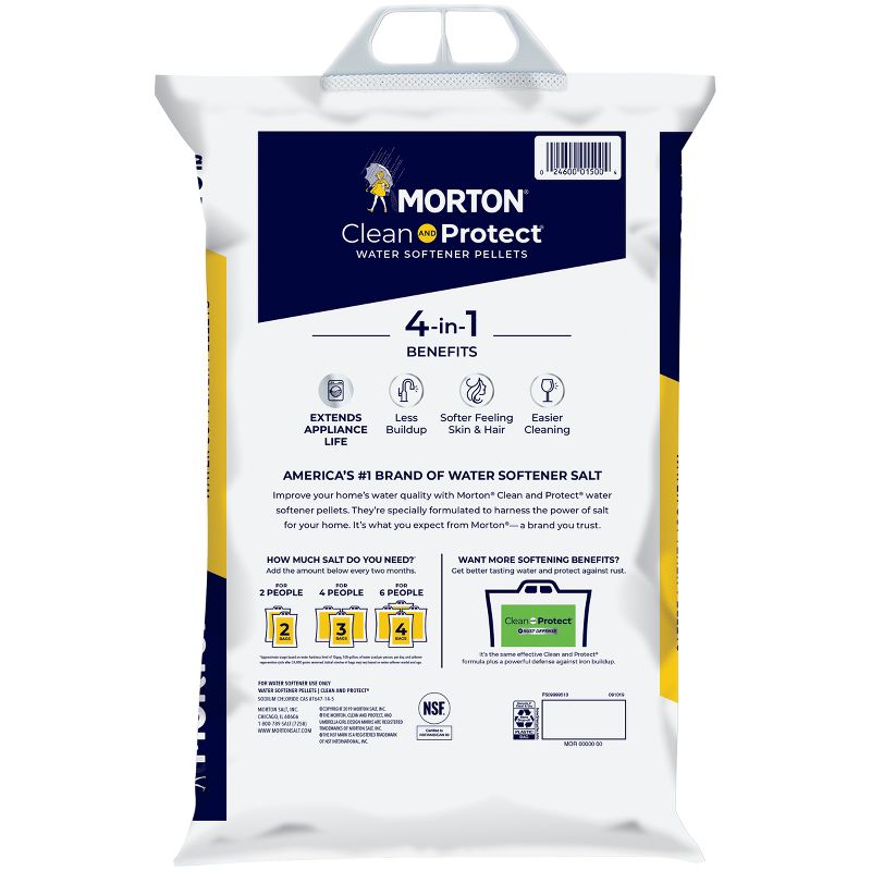 Clean and Protect Water Softener Pellets - 40lbs - Morton, 3 of 13