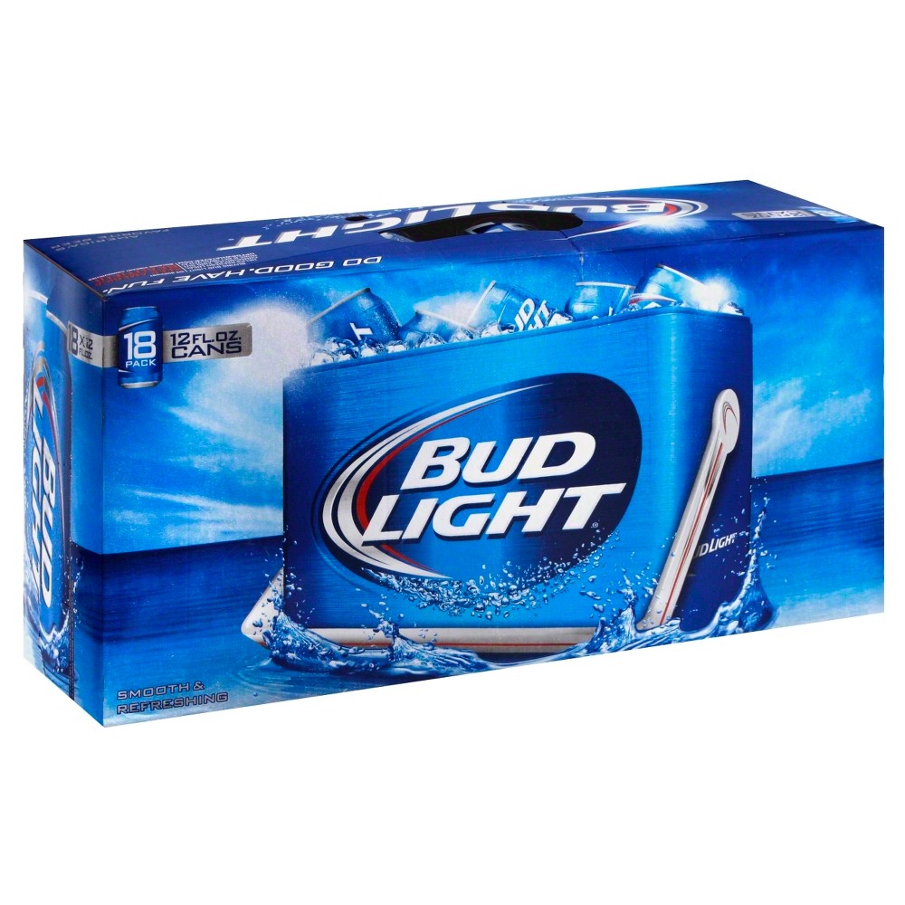 UPC 018200532184 - Bud Light Beer Cans 12 oz, 18 pk | upcitemdb.com