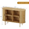 Sideboard Buffet Cabinet with Storage, 47” Mid Century Modern Accent Cabinet, Sliding Door Entryway Small Storage Cabinets for Kitchen, Living Room - 3 of 4