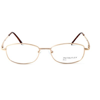 Metal Flex Ll Kids Designer Metal Eye Glasses Frame In Gold/demo Lens ...