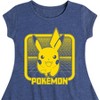 Girls' - Pokémon - Pikachu Retrogamer Fit & Flair Cap Sleeve Dress - 2 of 3