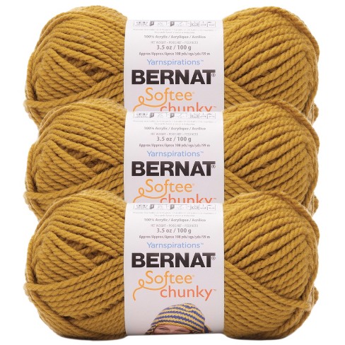 (Pack of 3) Bernat Softee Chunky Yarn-Brass