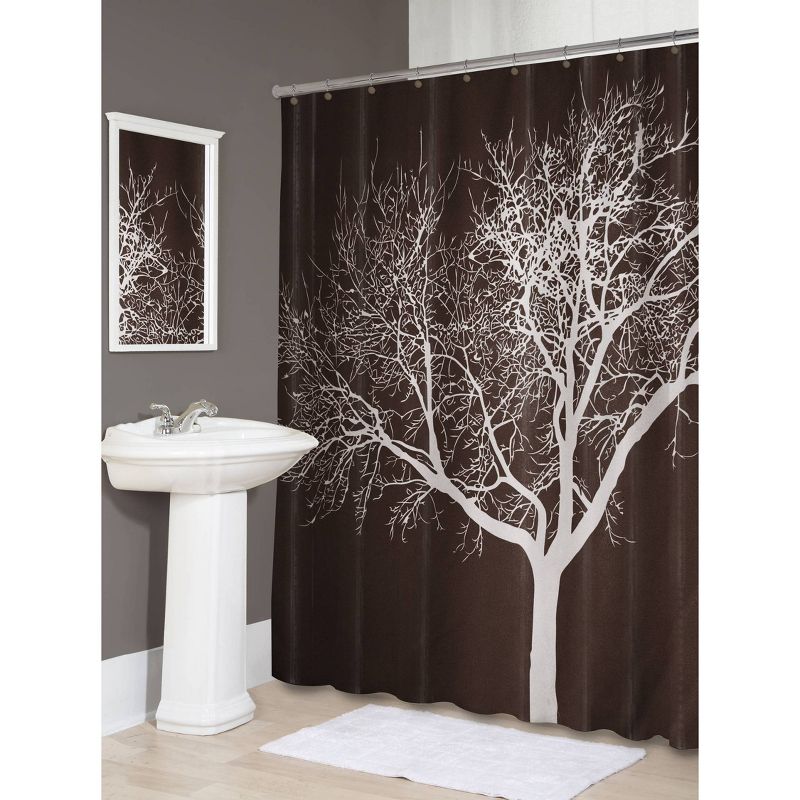 Tree Shower Curtain Chocolate - Splash Home, 3 of 7