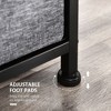 Sapphtopaz Drawer Dresser for Bedroom Horizontal Tower Cabinet Organizer Unit Chest of Drawers Easy Pull Fabric Bins with Metal Frame for Hallway - 2 of 4