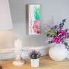Northlight Floral Pineapple Welcome Wooden Wall Sign - 13" - 2 of 4