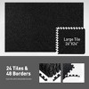 NAYSAYE Exercise Trainer EVA Foam Puzzle Mat for Home Gym Flooring and Workout Area , Black, 24.00"*24.00"*0.56" - 4 of 4