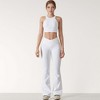 Anna-Kaci Active Women's High Neck Racerback Sports Crop Top with Seamless Compression Fit - 2 of 4