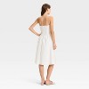 Women's Ruched Poplin Midi Tube Dress - Wild Fable™ - 2 of 3