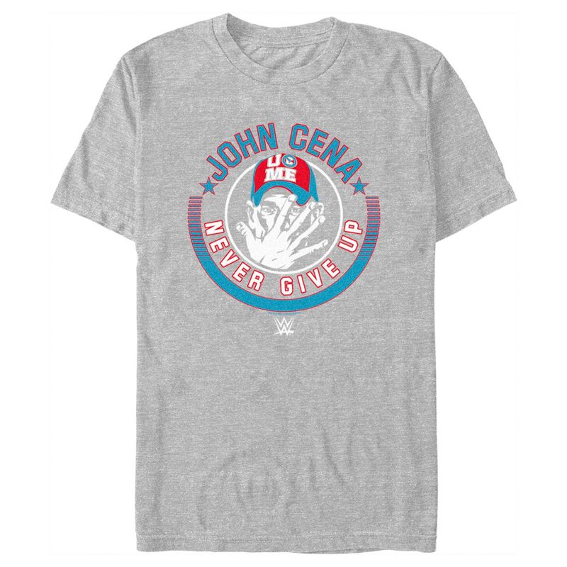 Men's WWE John Cena Never Give Up Logo T-Shirt, 1 of 6