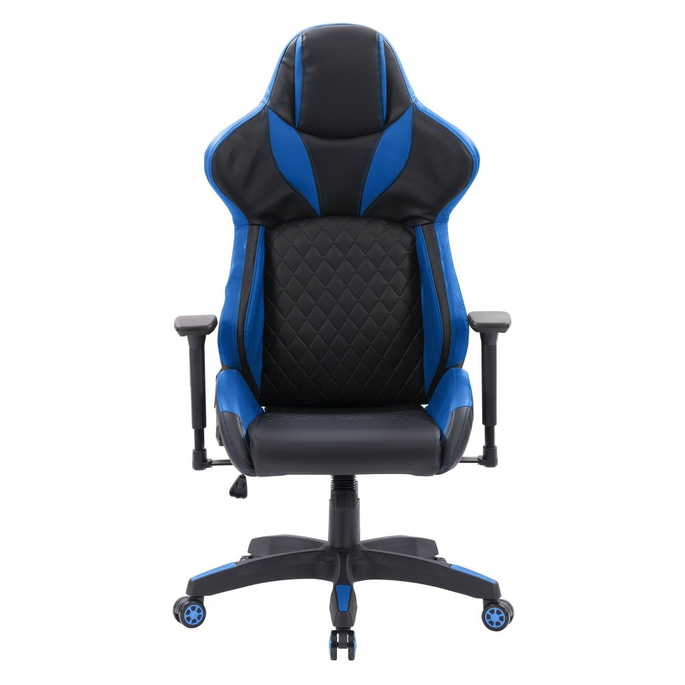 Photos - Computer Chair CorLiving Nightshade Gaming Chair Black and Blue  