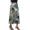 24seven Comfort Apparel Green Paisley Print Maxi Skirt - 2 of 3