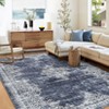 Washable Vintage Printed Rug Non Slip Low Pile Rug Soft Throw Floor Cover Foldable Indoor Carpet for Living Room Bedroom Playroom Nursery - 3 of 4