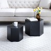 NicBex Modern Hexagon Nesting Coffee Table Set of 2 with Solid Frame for Living Room and Office - 3 of 4