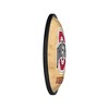 College Basketball Hardwood Design Oval Slimline Lighted Wall Sign - 3 of 4