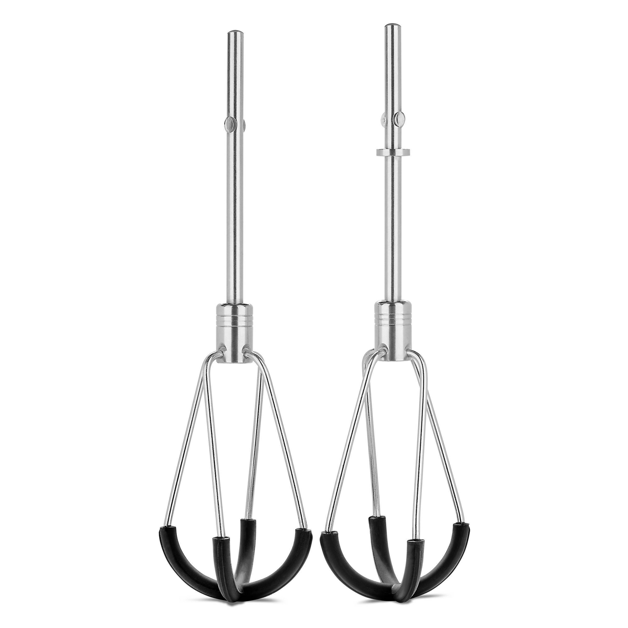 KitchenAid Flex Edge Beater Accessory for Hand Mixer - Silver: Stainless Steel, Dishwasher-Safe, Standard Beaters