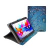 LINSAY 10.1"Octa Core  256GB Storage Android 15 Tablet with Flowers Marble Case - 3 of 3