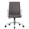 LeisureMod Aleen Office Chair in Upholstered Leather and Iron Frame with Swivel and Tilt - 4 of 4