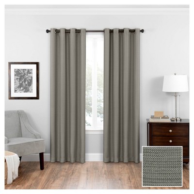 95"x52" Bryson Thermaweave Blackout Curtain Panel Gray - Eclipse