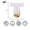 HalloweenCostumes.com One Size Fits Most  Unicorn Costume Back Gold Hooves, White/Brown - 3 of 4