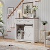 Bella Depot 40.04''H Farmhouse Buffet Sideboard Cabinet with Storage - 3 of 4