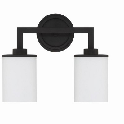 Bryant Black Forged Dimmable 2-Light Wall Sconce