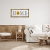 Stupell Industries Rustic Home Text with Sunflower Floating Frame Canvas Art, Gold, 31" x 14" - 3 of 4