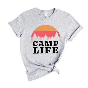Simply Sage Market Women's Camp Life Short Sleeve Graphic Tee - 1 of 3