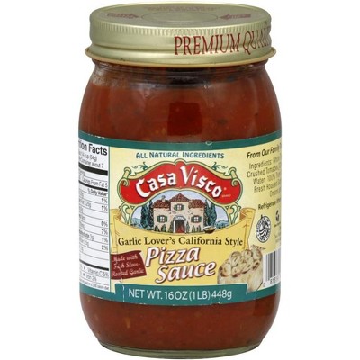 Casa Visco California Garlic Pizza Sauce - 6 pack, 16 oz