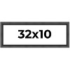PosterPalooza | Panoramic Refined Black Picture Frame - UV Acrylic, Foam Board Backing, Hanging Hardware - 2 of 4
