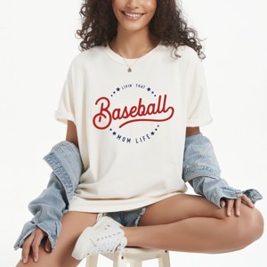Simply Sage Market Livin' That Baseball Mom Life Garment Dyed Tee - 1 of 4